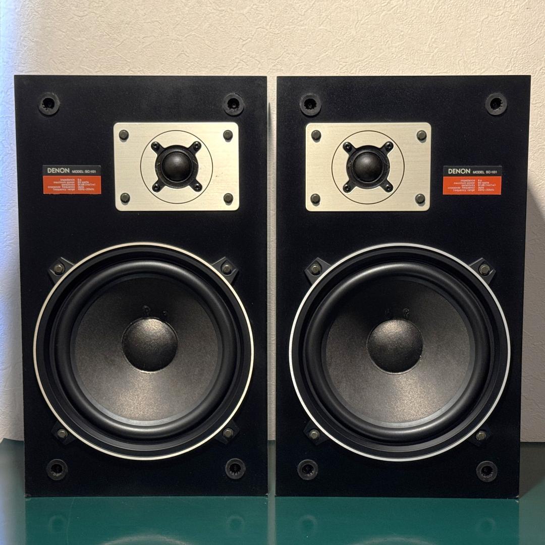 DENON SC-101 2ウェイ・密閉方式 ウーファーエッジ交換済