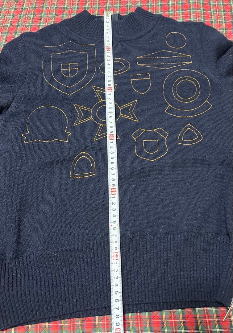 KRKsacai サカイ　サイドジップマルチエンブロイダリー　ニット