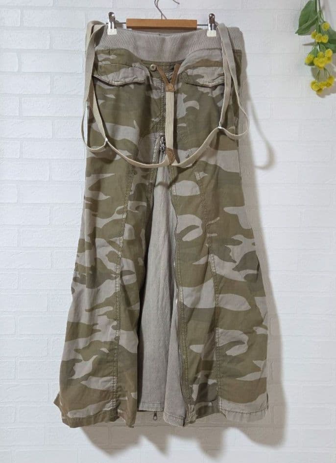 【GOA　ゴア】　ジップスライダースカート　ロング　2WAY　サスペンダー　S