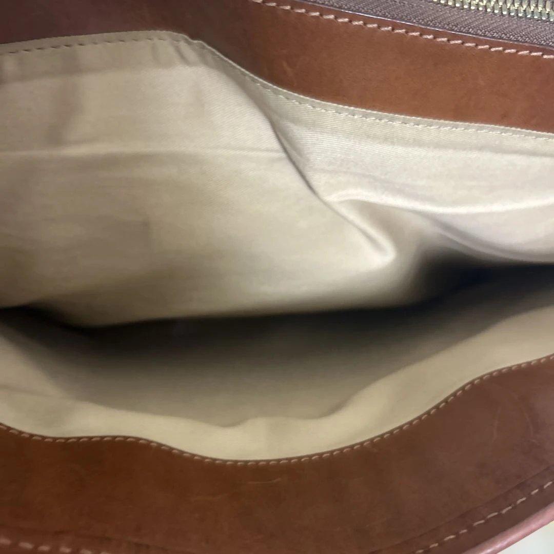 大峡製鞄　おおばせいほう　ビジネスバッグ　ブリーフケース　A4収納可能　ブラウン