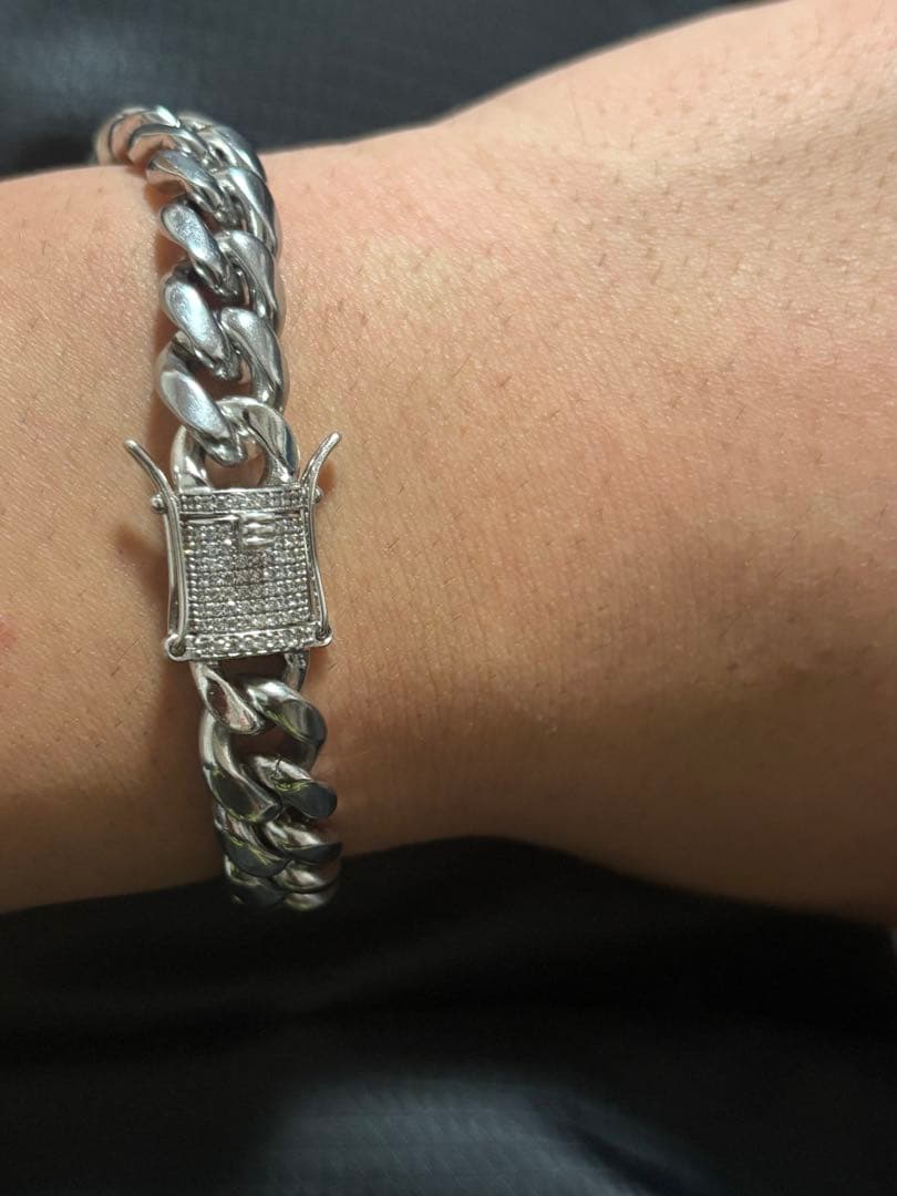 シルバー925 マイアミ ブレスレット14kGF AVALANCHE 喜平