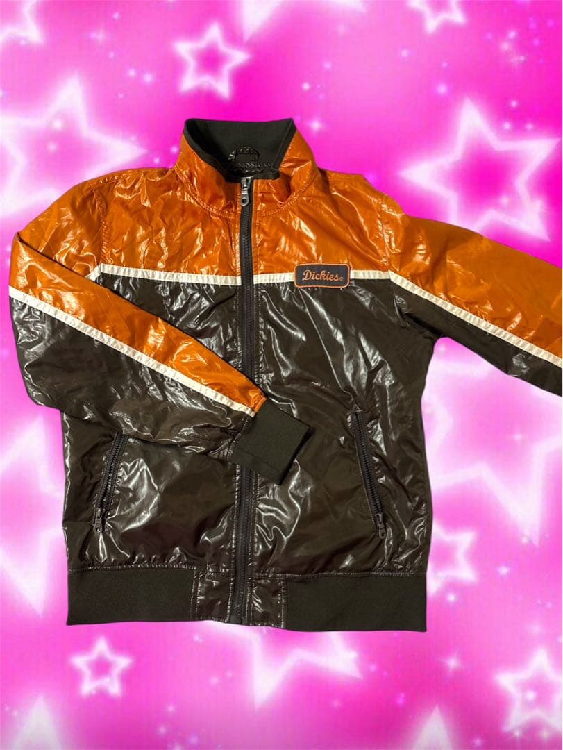 Dickies ナイロンジャケット オレンジ/ブラウン　アメカジ　古着