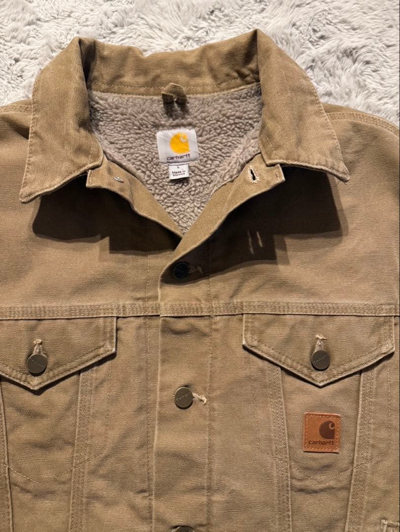 Carhartt ベージュ デニムジャケット