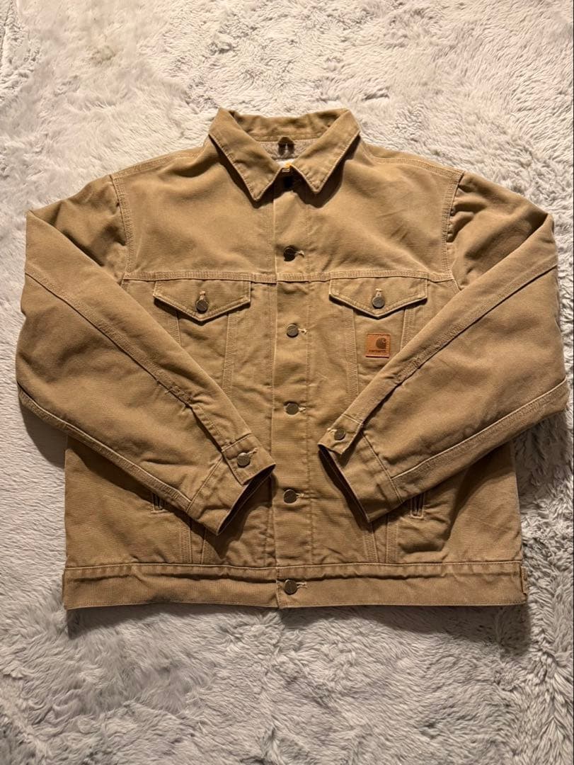 Carhartt ベージュ デニムジャケット