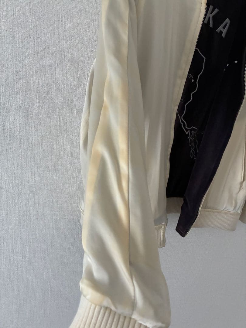 varde77 アラスカジャケット　別珍　スカジャン　スーベニア　ベトジャン濃紫