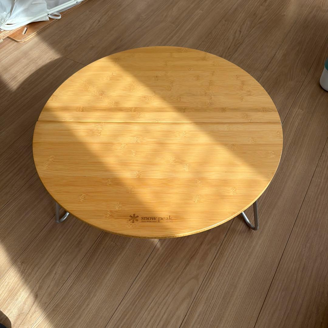 値下げ不可  peak ちゃぶ台 竹製 アウトドアテーブル