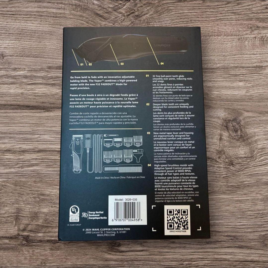 WAHL 5Star Vapor コードレスバリカン ウォール@=33k~6@