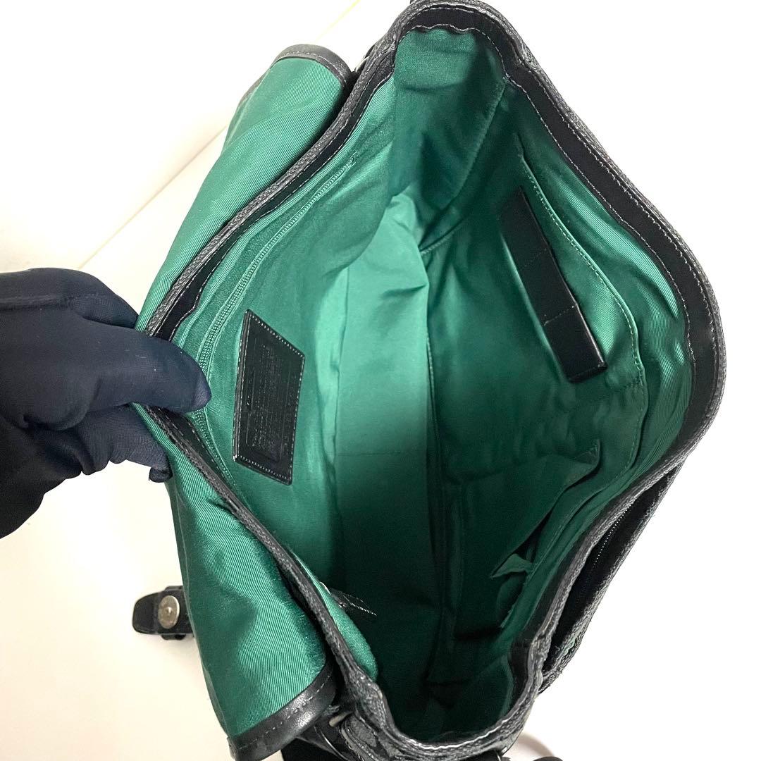 COACH コーチ メッセンジャーバッグ フラップ式 斜め掛け 70283 黒