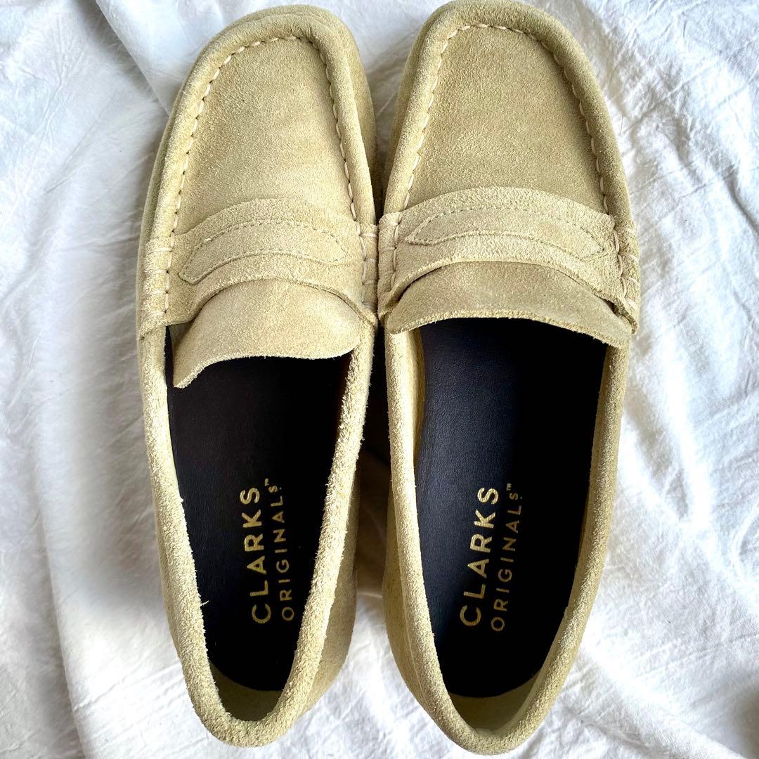 極美品✨【CLARKS】 クラークス ワラビー スエード メープル 23cm