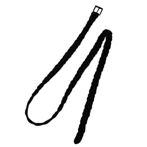 極美品 COOTIE RAZA メッシュベルト ブラック L 留め具 真鍮 牛革