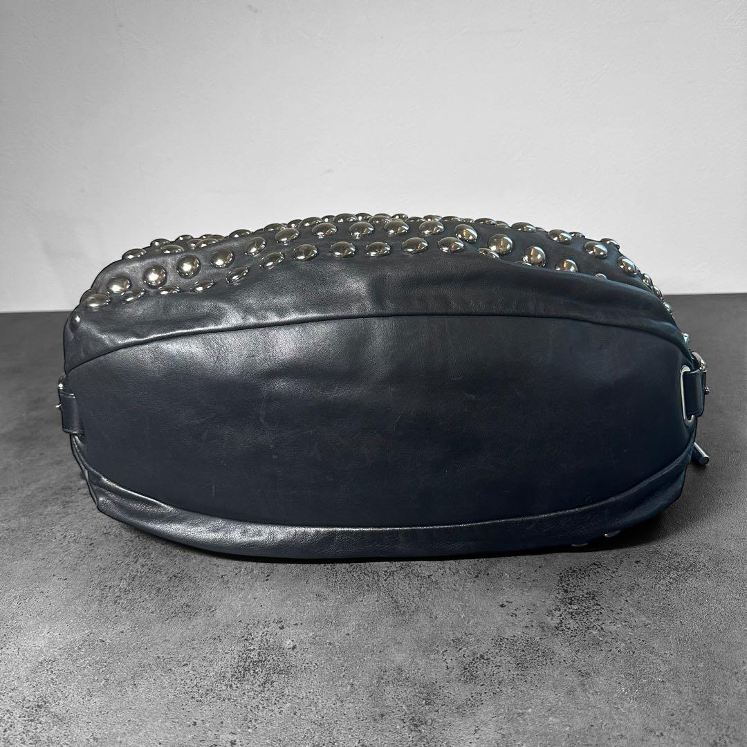 超希少✨BALLY Studded Leather Shoulder Bag