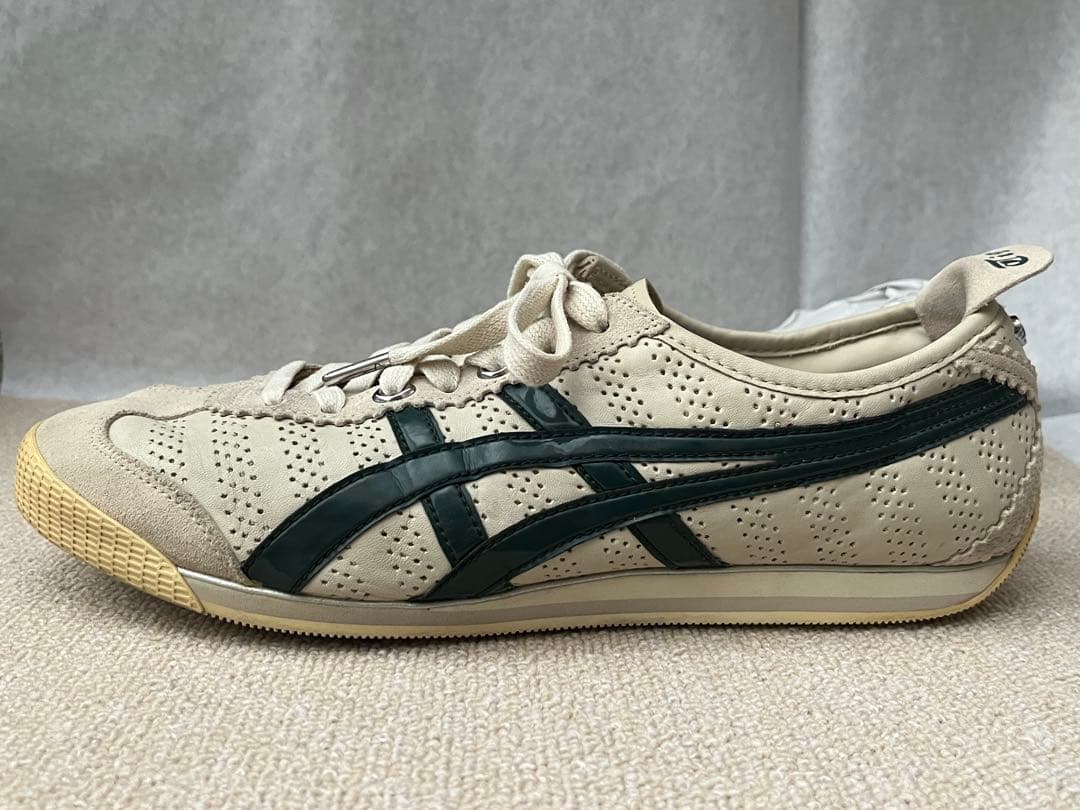 28cm 限定品 オニツカタイガー ミニ MINI コラボ スニーカー 白 緑