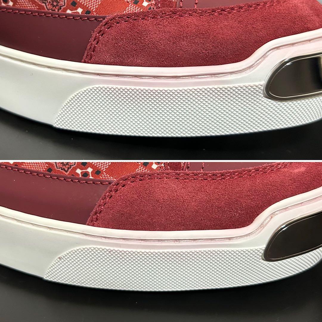 【専用】ルイヴィトン オンザロード スニーカー バンダナ柄 メンズ ボルドー 9