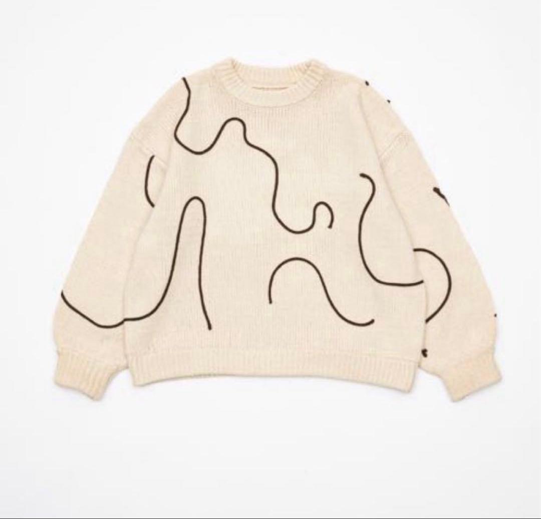 OLUN ニュアンステープラインニット