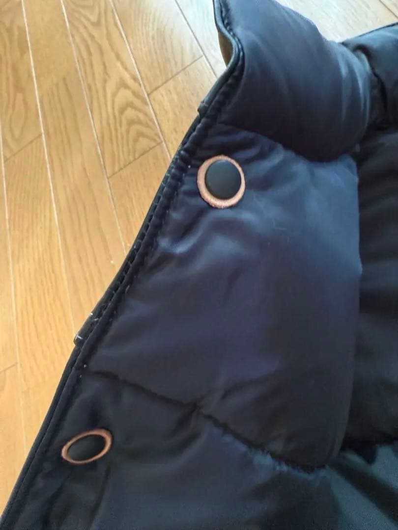 海坊主　レインボーカントリー　レザーダウンベスト黒　　　サイズXL