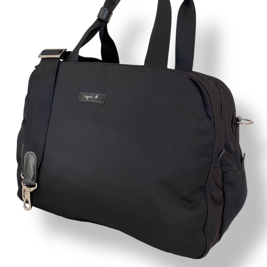 極美品　アニエスベー　2way 大容量　ボストンバッグ　ショルダーバッグ　肩がけ