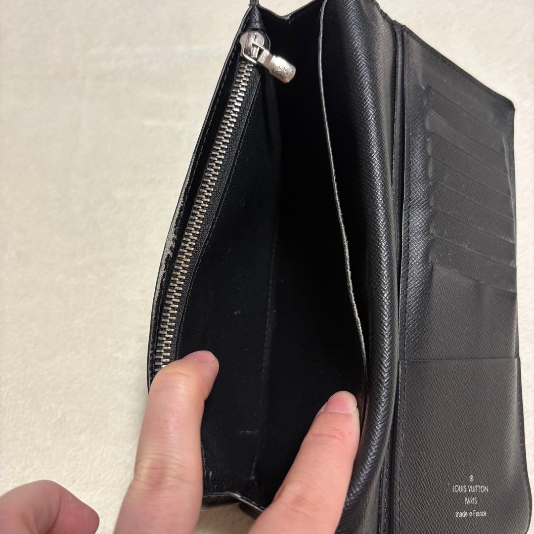ルイヴィトン ポルトフォイユ・ブラザ・タイガ 長財布 ブラック 正規品