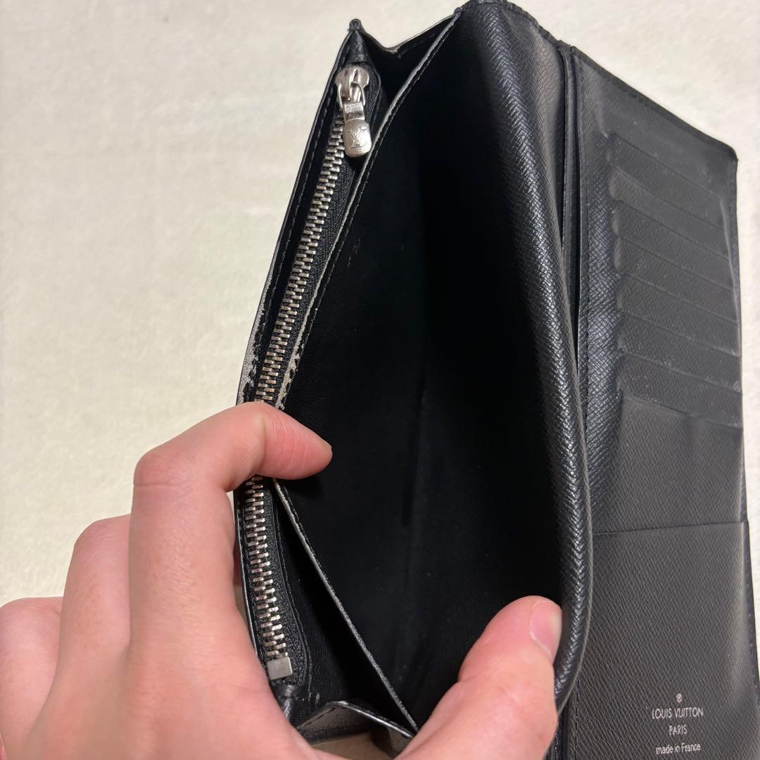 ルイヴィトン ポルトフォイユ・ブラザ・タイガ 長財布 ブラック 正規品