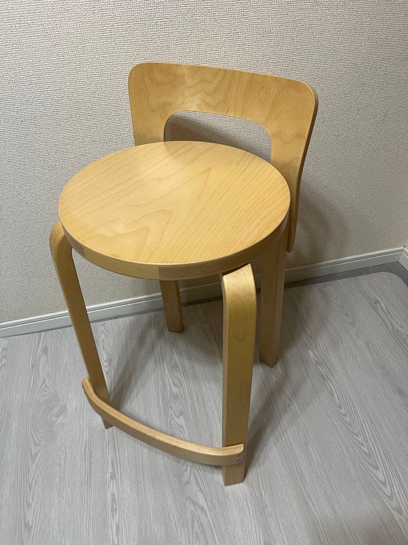 ②artek アルテック ハイチェア K65 ナチュラル　美品