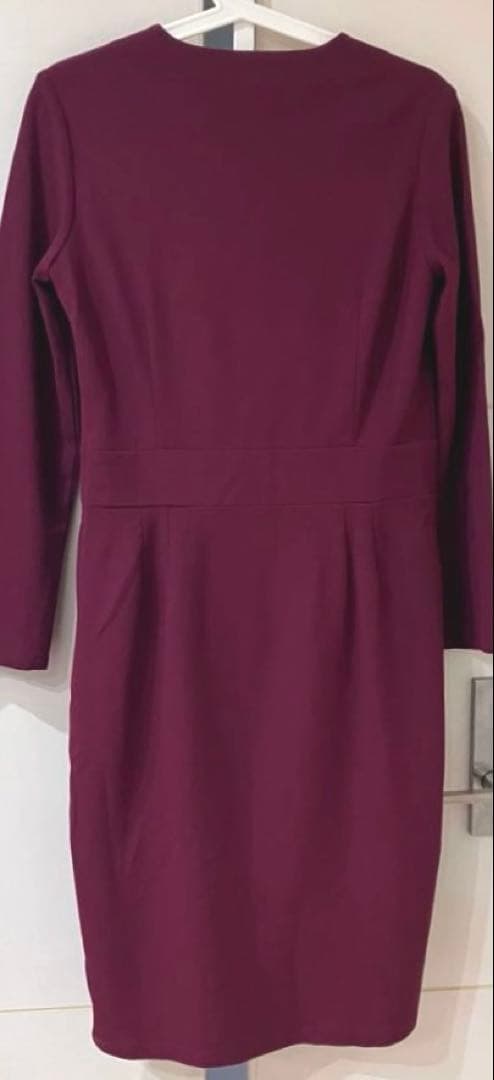 【美品】kay me カシュクール 13号 膝丈ワンピース 日本製 ワッフル