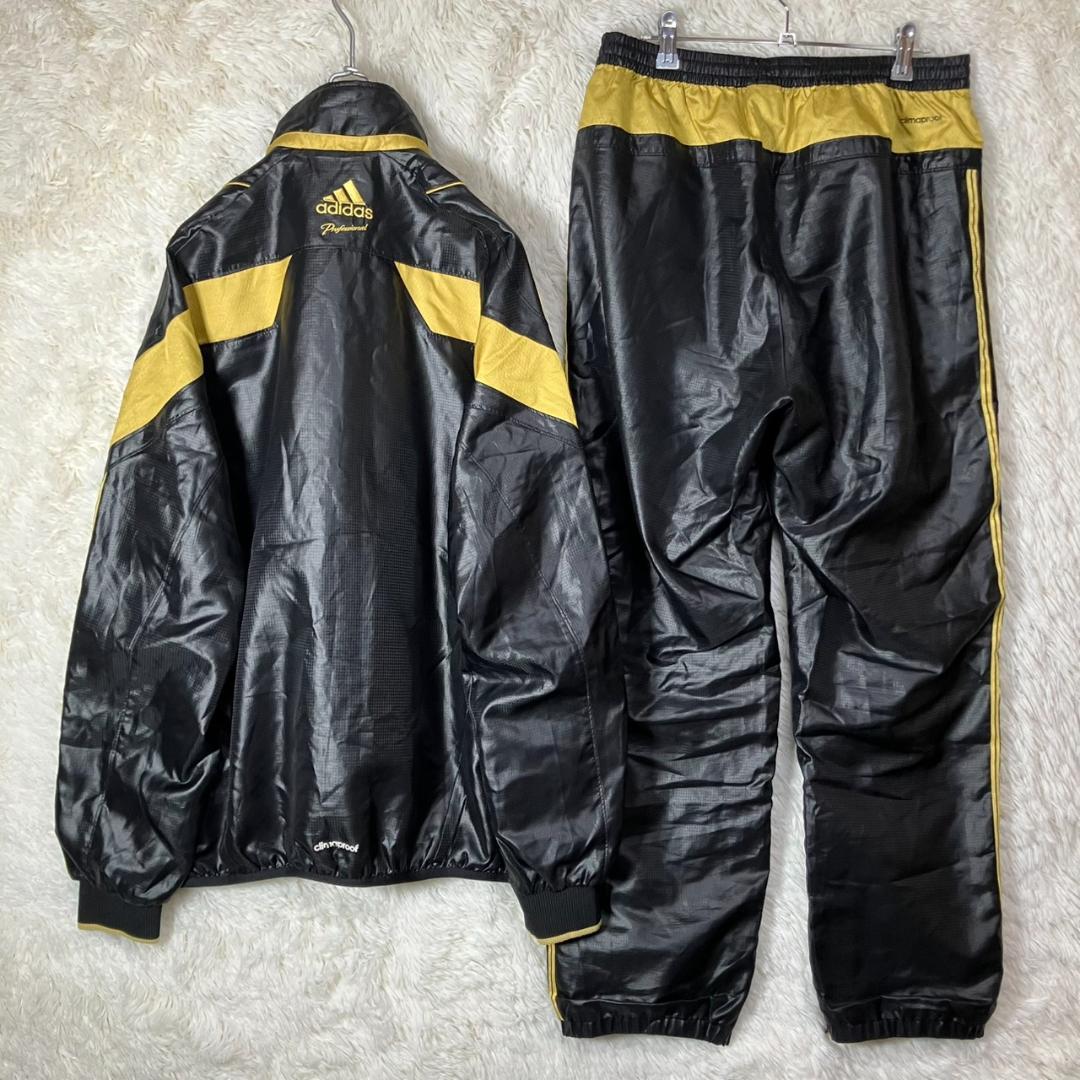 美品 アディダス セットアップジャージ 上下 ジャケット パンツ 3本ライン L