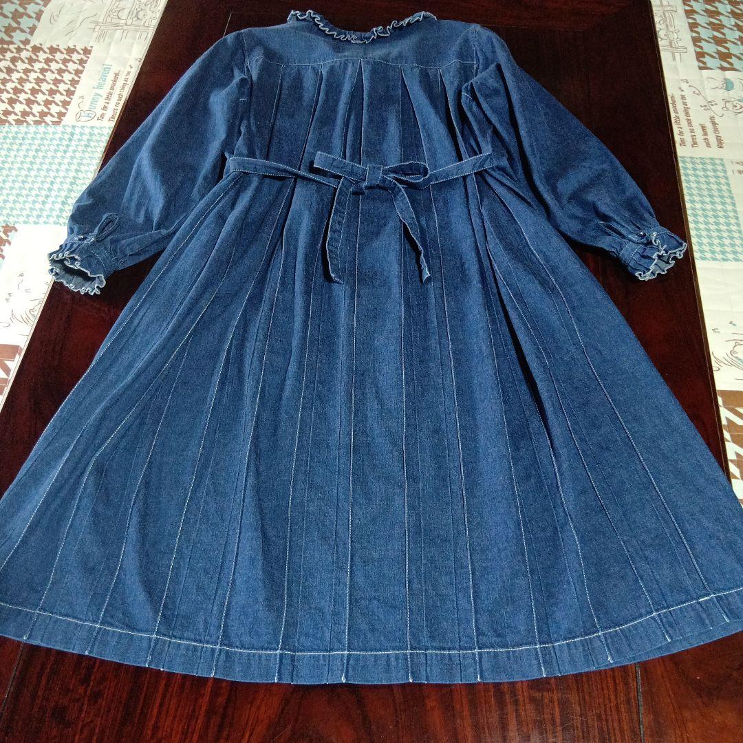 ☆ピンクハウス☆デニム フリル付きワンピース