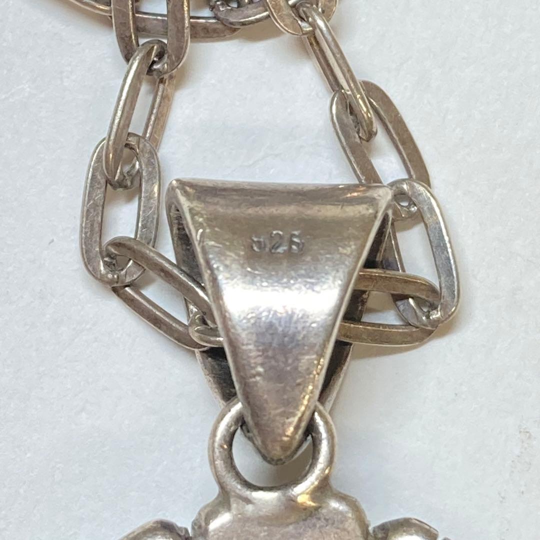 シルバーペンダント　ターコイズ　925刻印　 25g