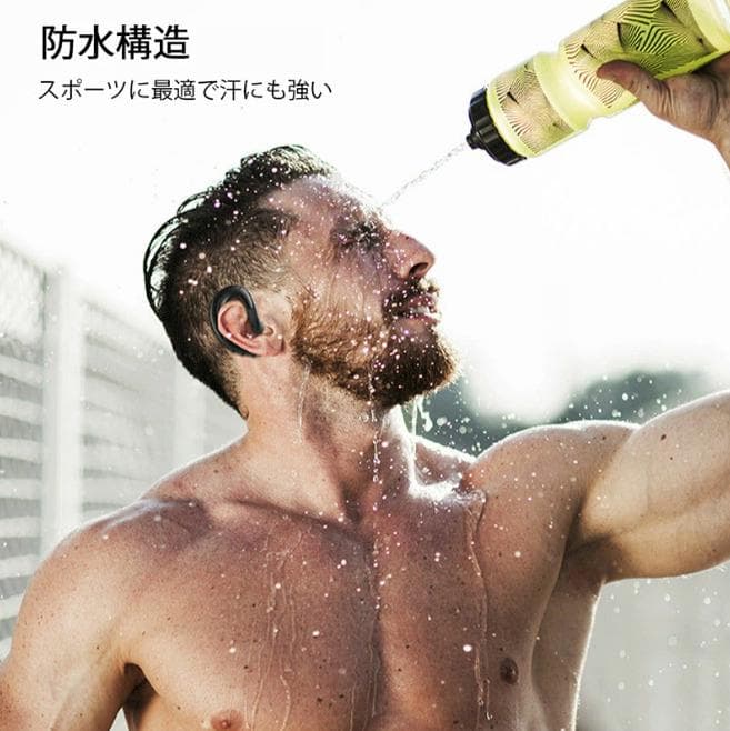 耳掛け式 イヤホン F 片耳 ワイヤレス リモート Bluetooth