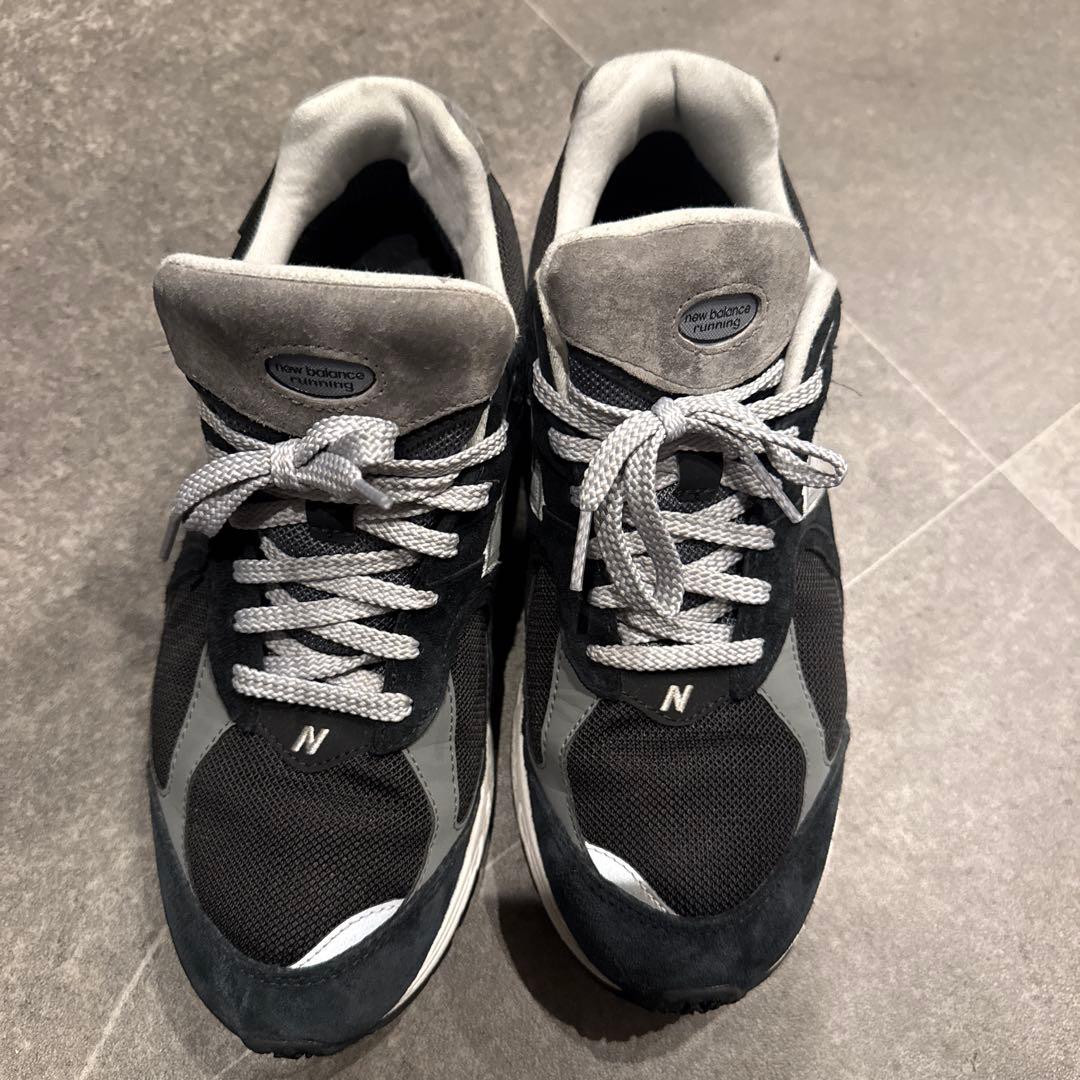 ぷーぷー New Balance M2002Rブラック/グレー スニーカー