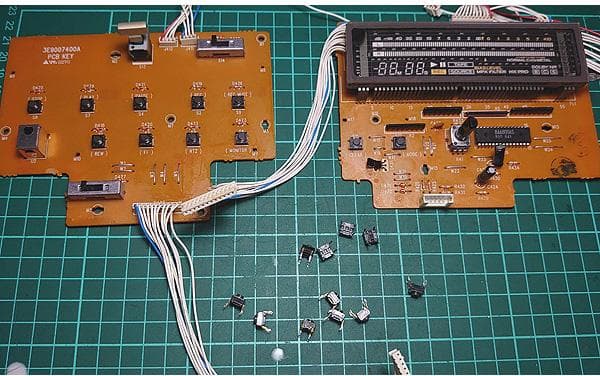 【オーバーホール品】TEAC カセットデッキ「V-1050」再生・録音動作OK★