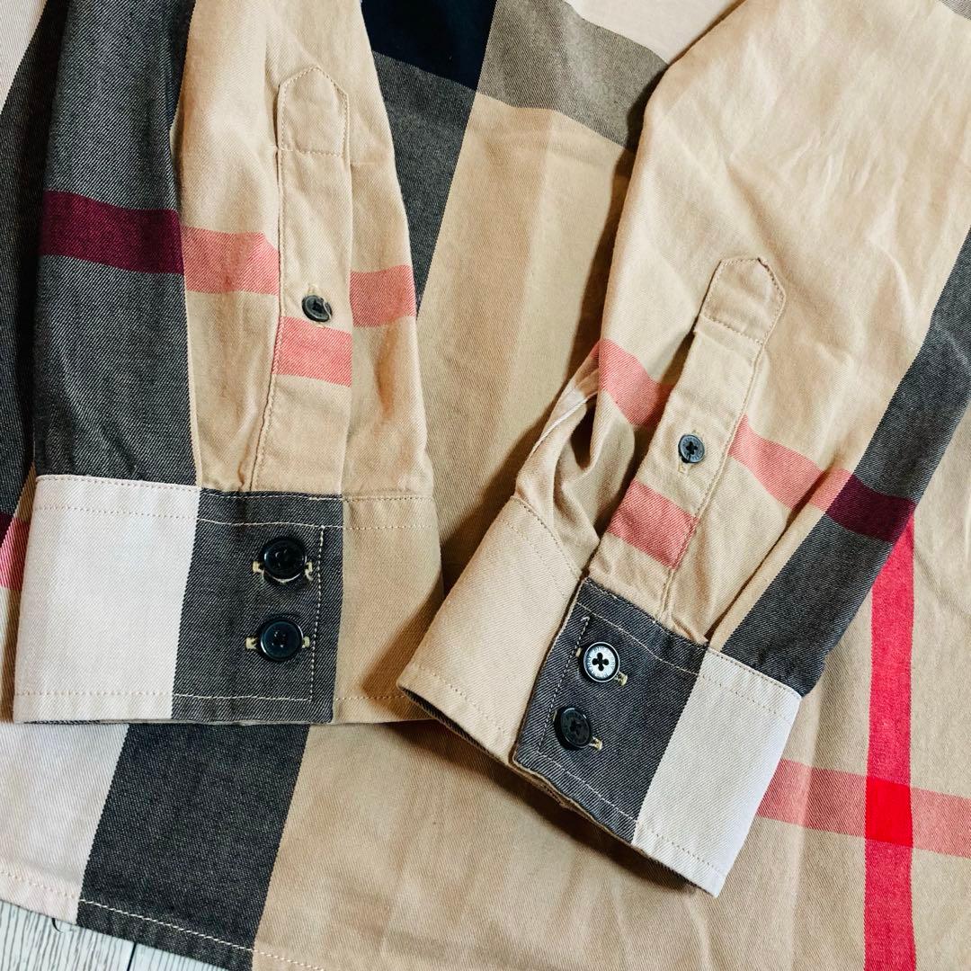 s*I様 BURBERRY BRIT 長袖シャツ ノバチェック 総柄 サイズL