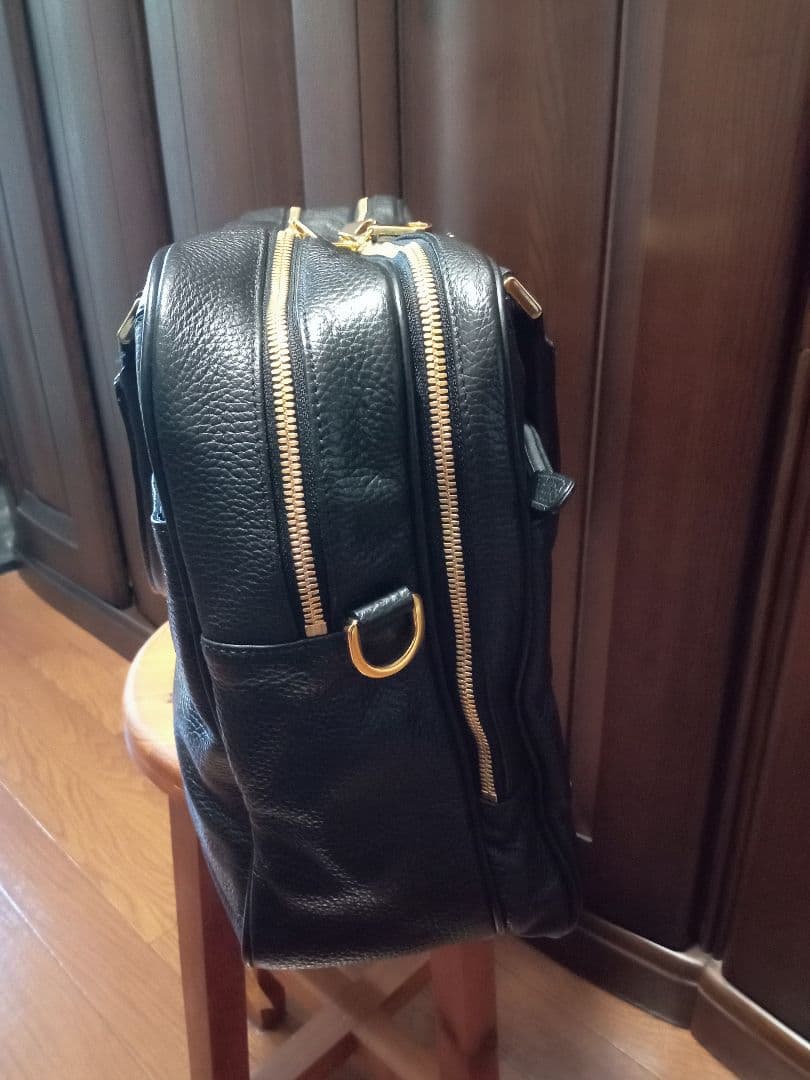 【kees】チマブエ　エメリー　ブリーフケース（ダブル）黒