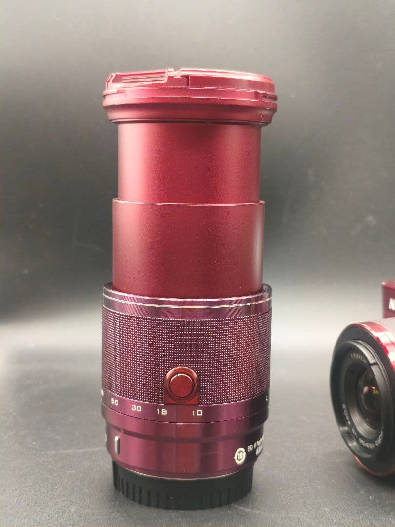 Nikon 1 J2 レッド レンズ2本 10-30 10-100