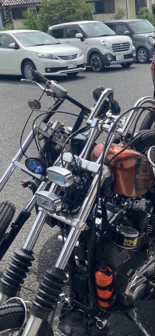 ハーレー　スポーツスター　ヘッドライト　デュアルヘッドライト