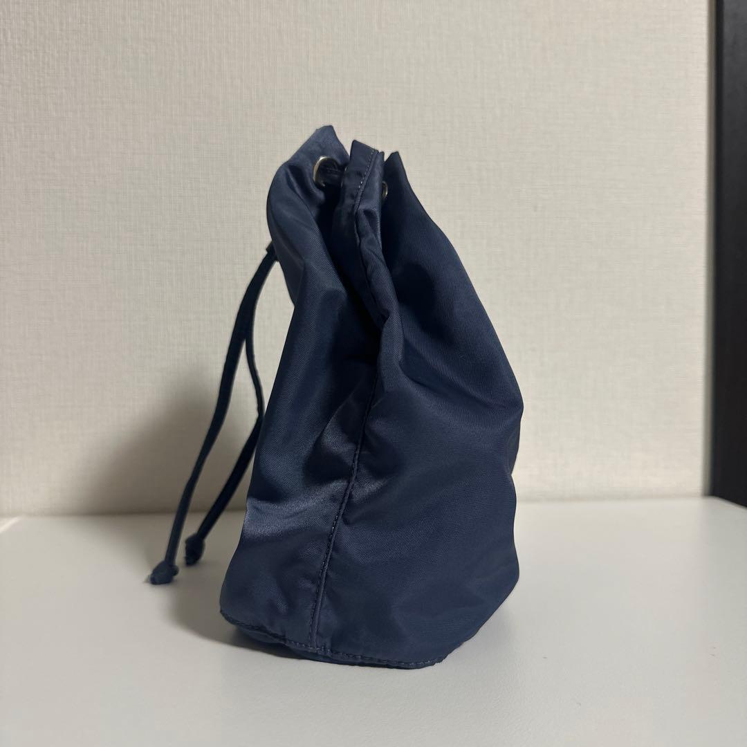 PRADA ナイロン　ブルー　 ポーチ　巾着