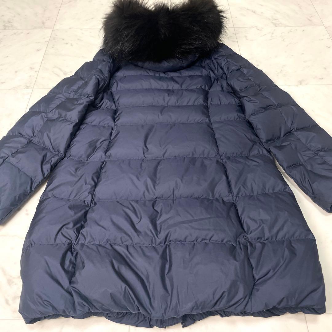 専用【極美品】ナノユニバース 2020AW 西川ダウン ファー ネイビー S