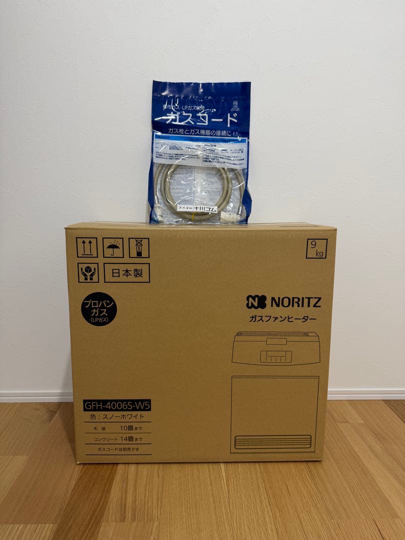未開封　ノーリツ　ガスファンヒーター　LPガス用 GFH-4006S-W5
