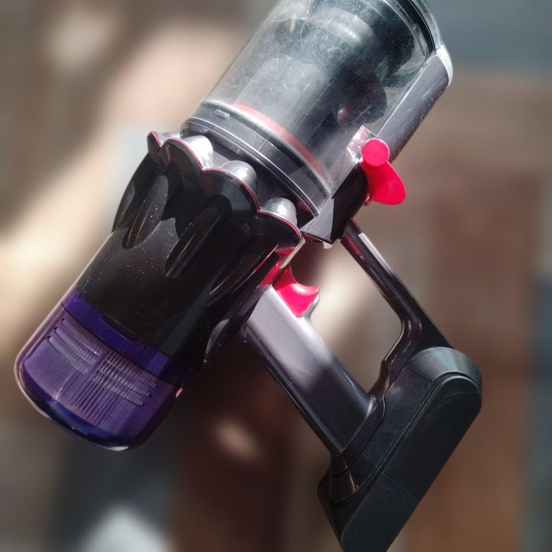 Dyson純正動作確認ハンディ掃除機 黒と紫