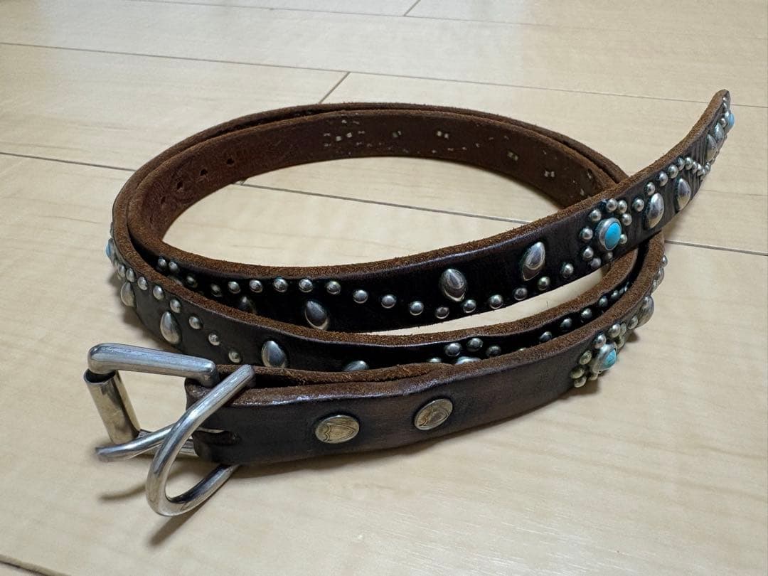 HTC フラワー ターコイズ ベルトSN32TQブラック32