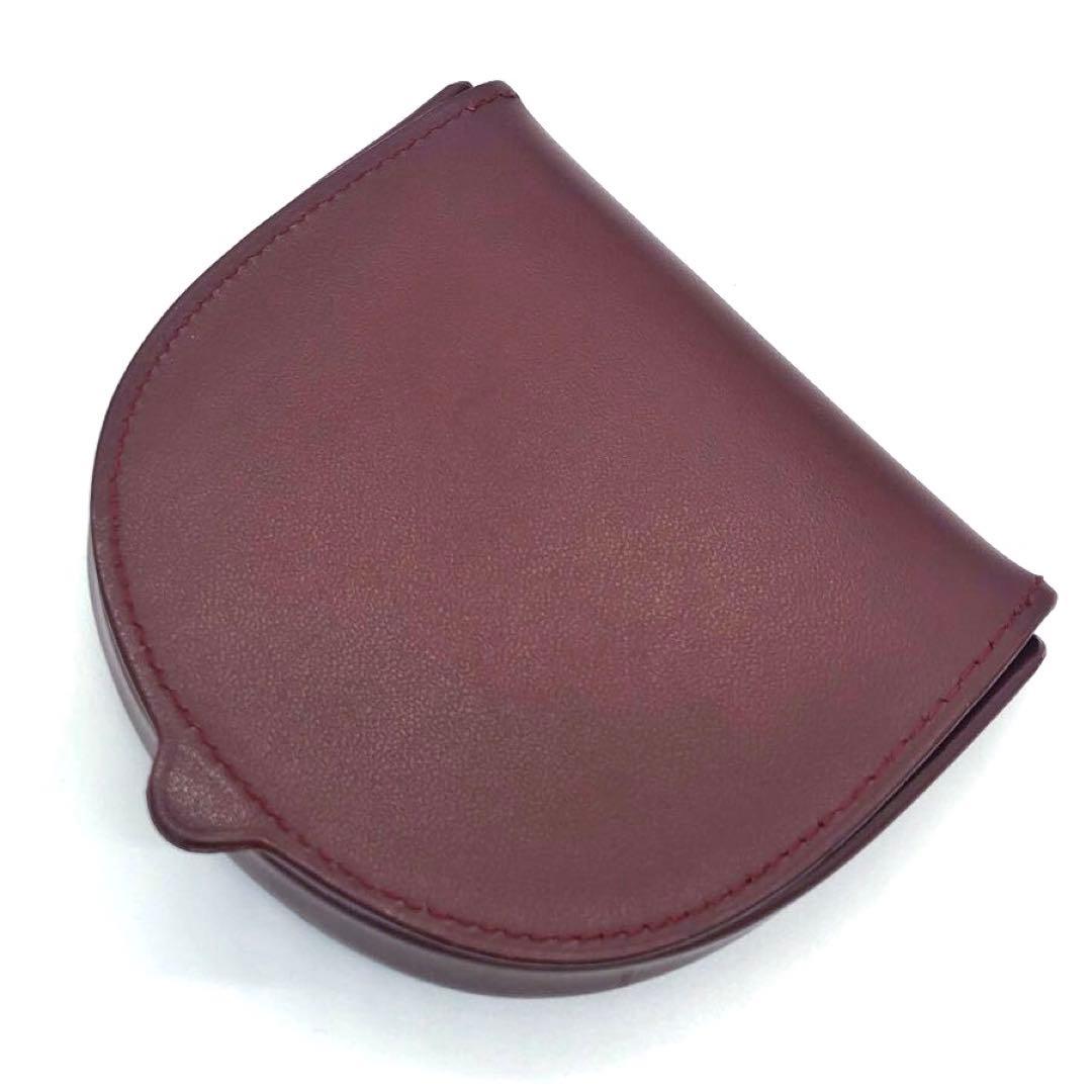 未使用級✨カルティエ レザー　ケース ボルドー