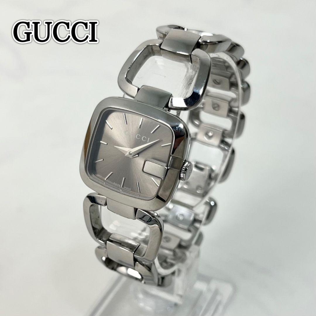 【稼働】 GUCCI 125.5 Gコレクション スクエア 腕時計 シルバー