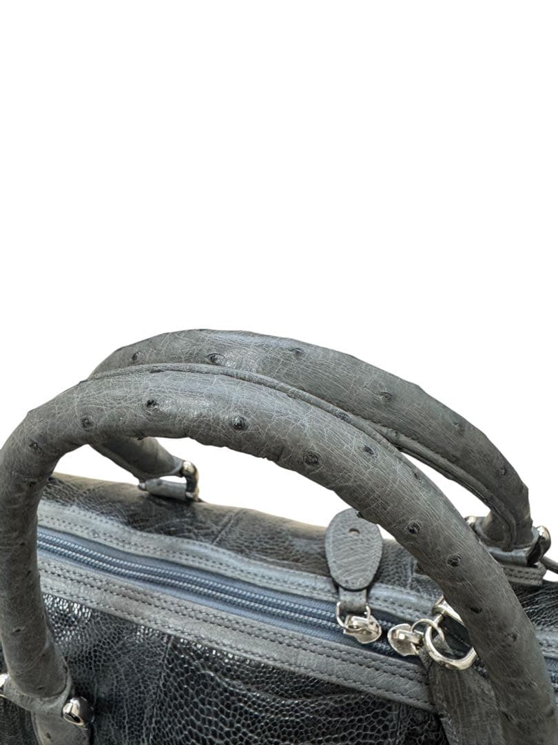 オーストリッチ　ボストンバッグ、セカンドバッグセット