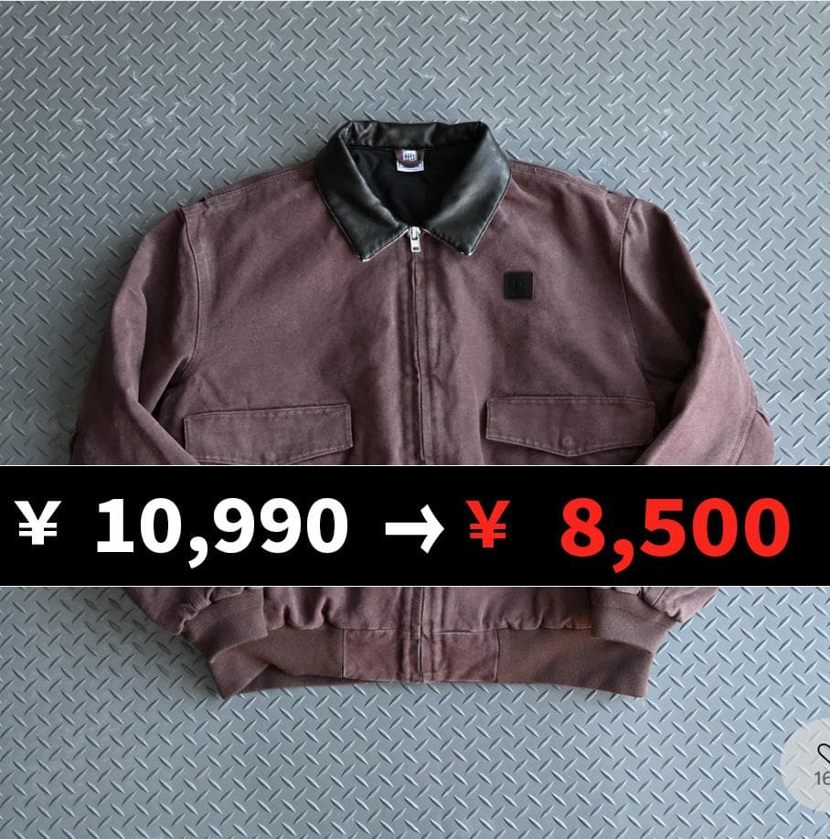 【SALE】L2139レザーカラーデトロイトジャケットM（red）地底人