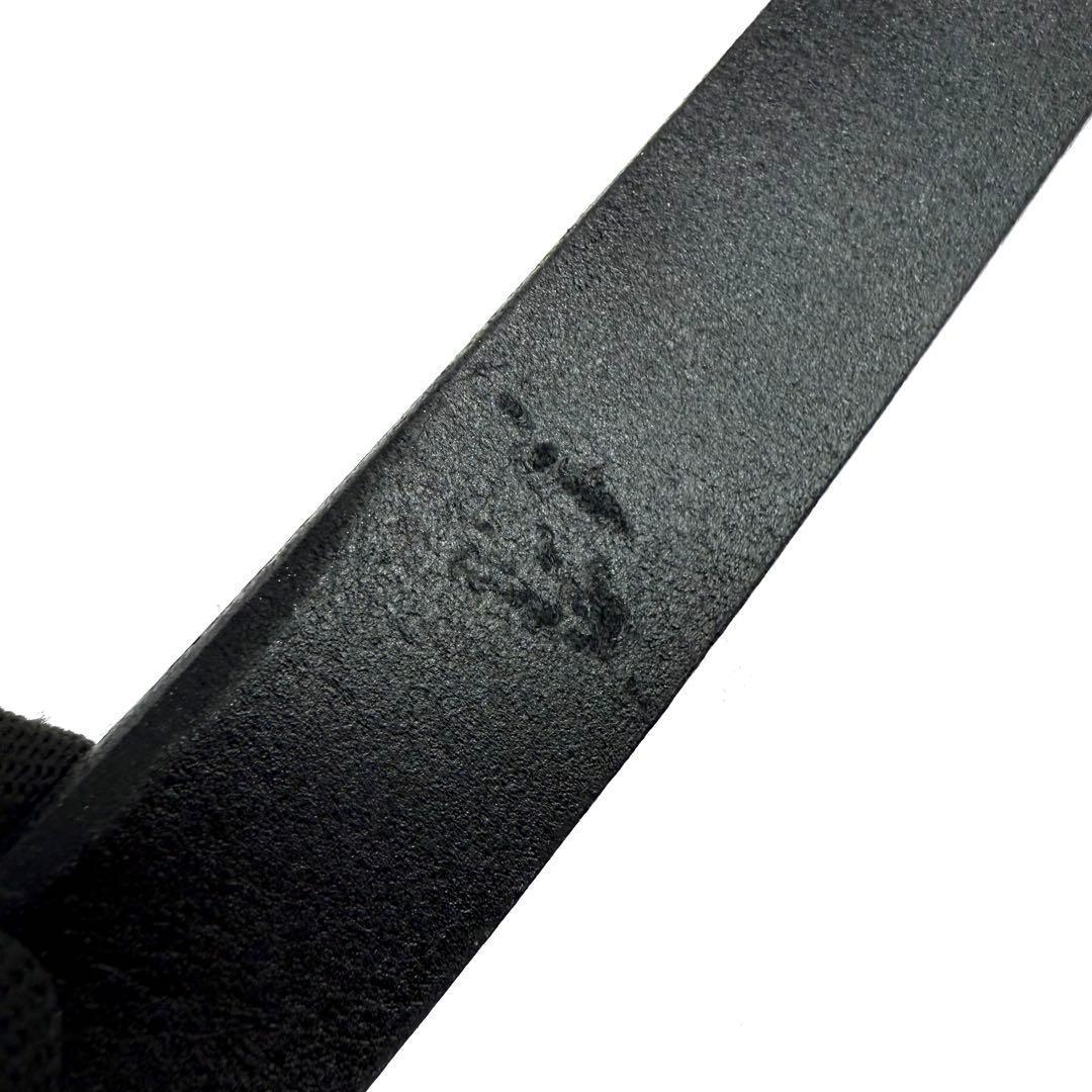 フェンディ ベルト ズッカ柄 シルバー金具 レザー ブラック