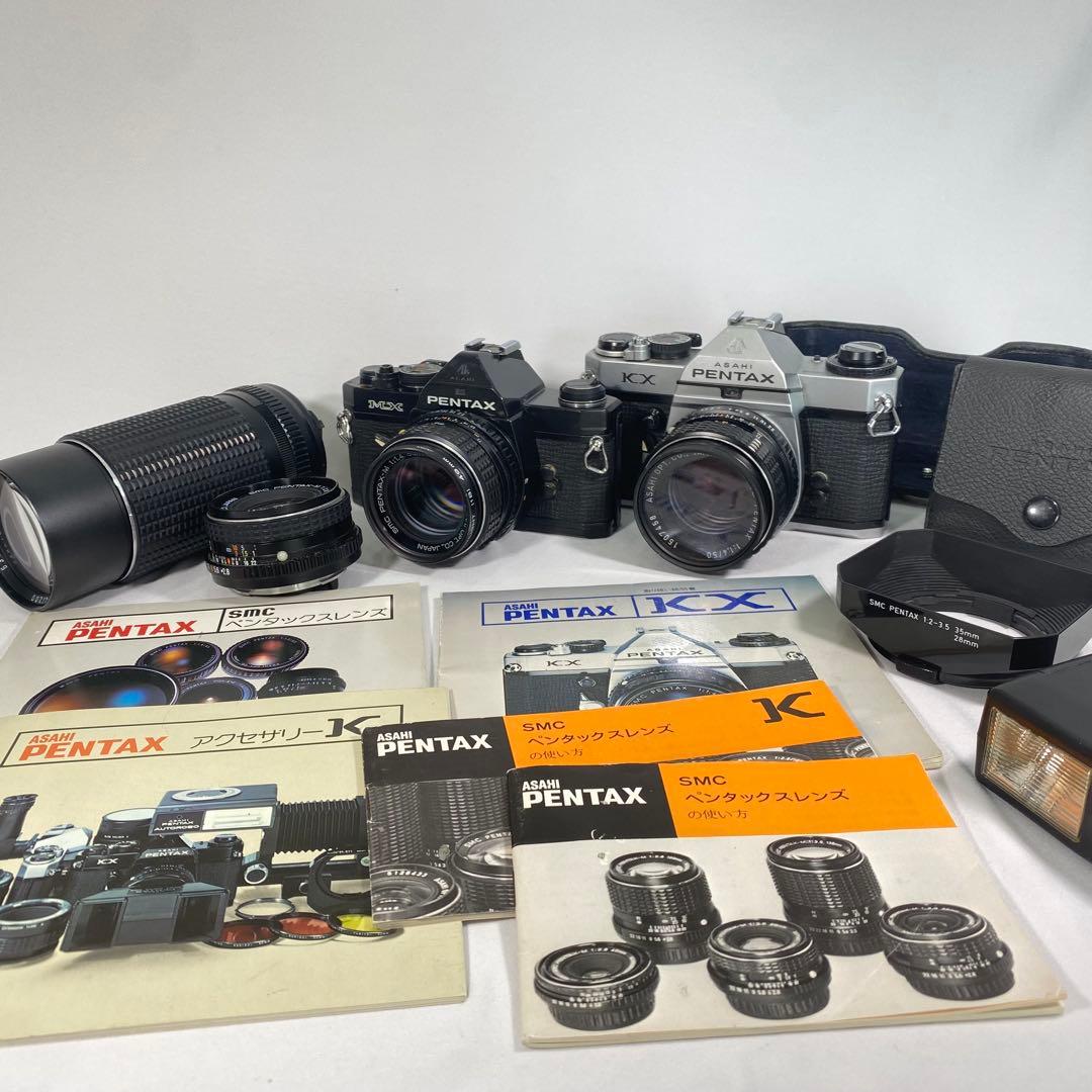 asahi PENTAX ＫＸ レンズ　説明書類　ストロボ おまけ付き