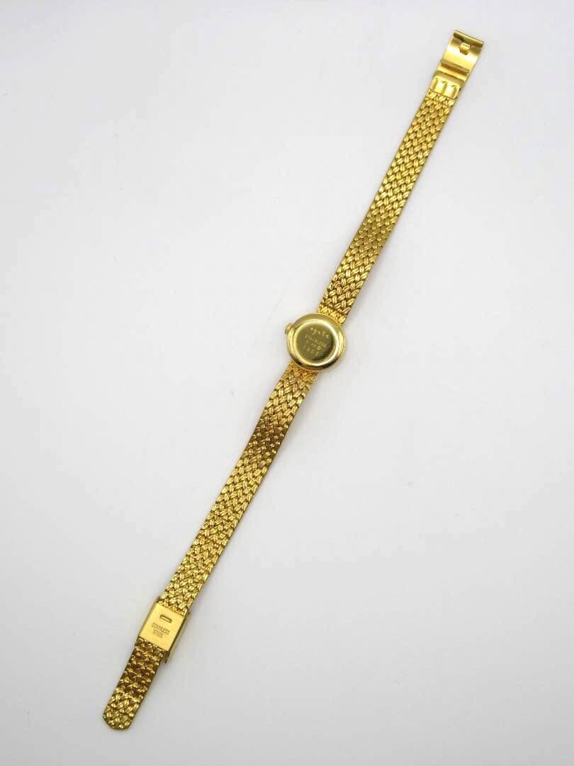 agete アガット ラウンドフェイスジュエリーウォッチ ゴールド 時計 ダイヤ