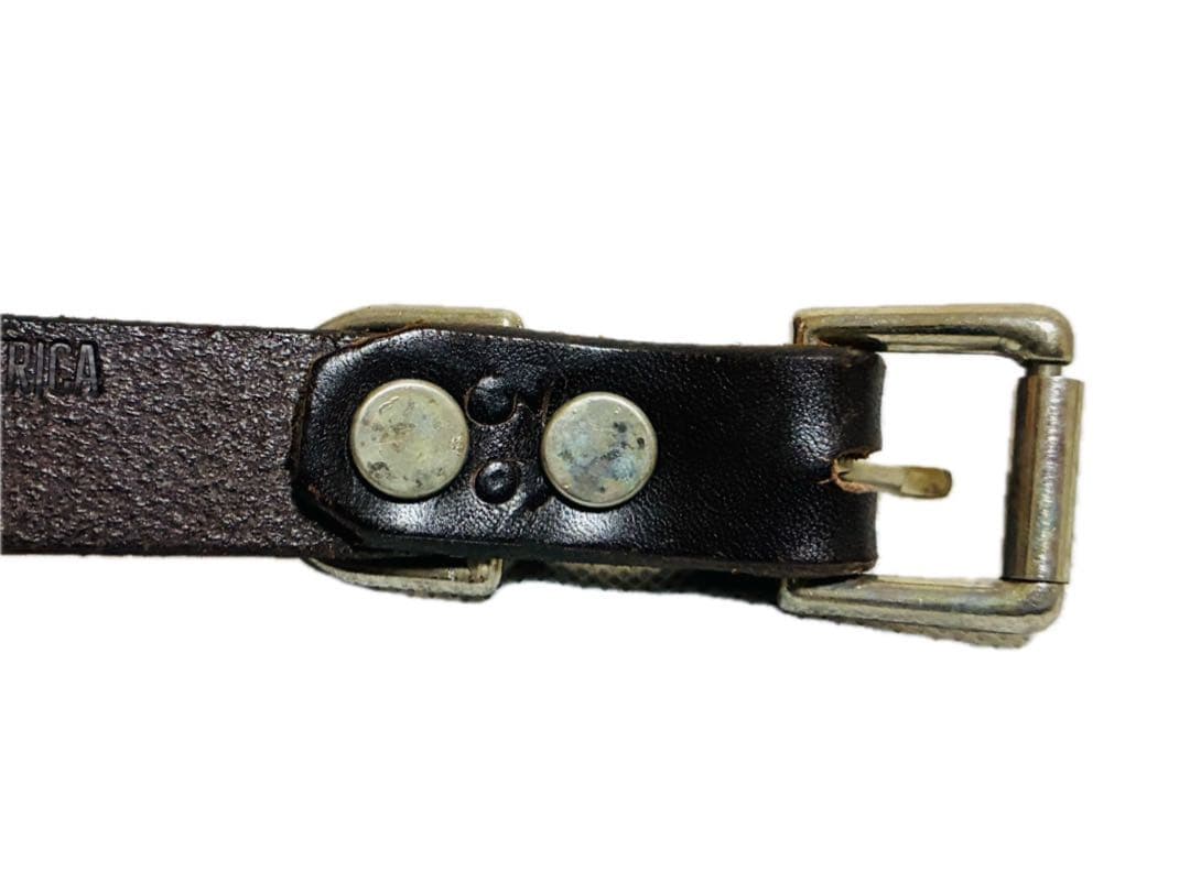 BUTTON WORKS ボタンワークス　USA レザーベルト　ナロー　コンチョ