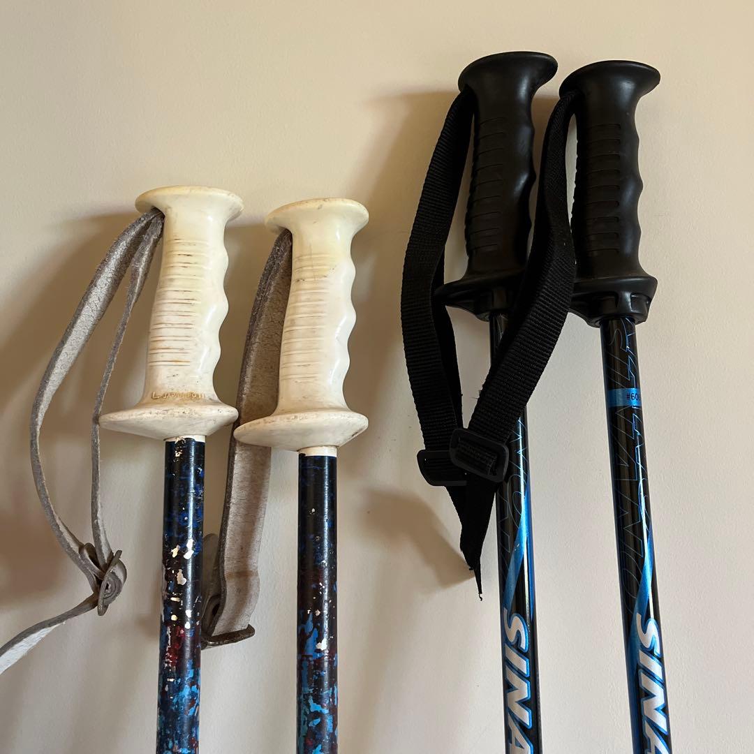 スキー板　スキー靴　ストック　6点セット