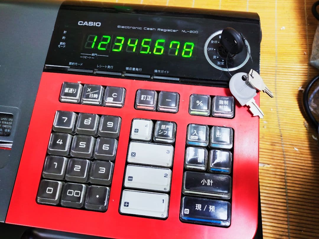 カシオレジスター　NL-200　人気機種　送料無料　603111