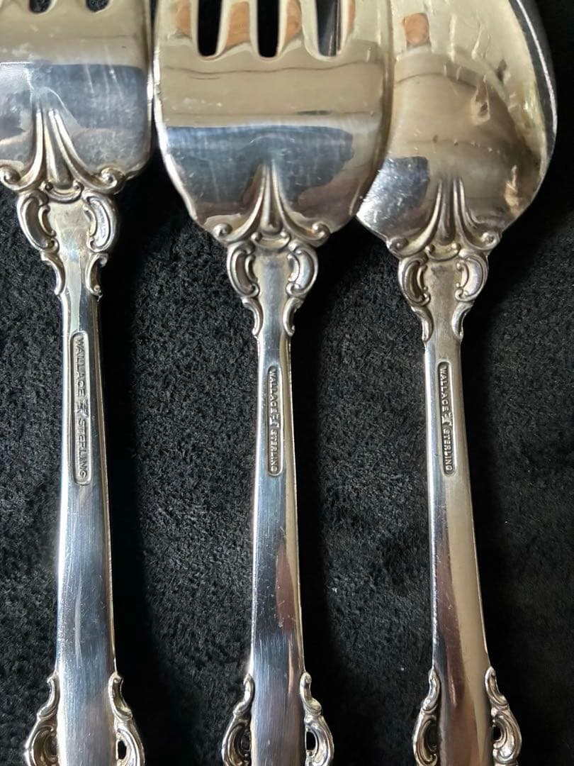 わ*ん様 【グランバロック】スターリングシルバー　カトラリー4本セット　★オーク